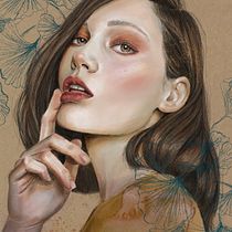 My project in Illustrated Portraits with Procreate course. Ilustração tradicional, Ilustração vetorial, Ilustração digital, e Desenho de retrato projeto de lindalulu70 - 16.09.2021