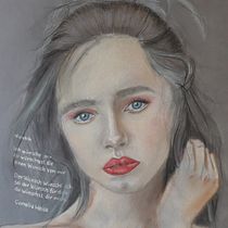 Mein Kursprojekt: Illustration mit Pastell- und Buntstiften. Un progetto di Illustrazione tradizionale, Belle arti, Disegno a matita, Disegno, Disegno di ritratti, Disegno realistico e Disegno artistico di Annette Koenig - 16.09.2021