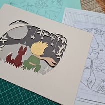 Mi Proyecto del curso: Papercut: crea escenas de papel con profundidad. Ilustração tradicional, Artesanato, Design editorial, Papercraft, Stor, telling, Encadernação, Ilustração infantil, e DIY projeto de L J - 16.09.2021