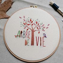 Mon projet du cours : Techniques de base pour broder des lettres. Embroider project by Cyrielle - 09.16.2021
