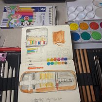 My project in Artistic Watercolor Sketching: Dare to Express Your Ideas course. Traditional illustration, Sketching, Creativit, Drawing, Watercolor Painting, and Sketchbook project by mitsi - 09.16.2021