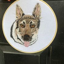 My project in Needle Painting for Beginners course Levi. Embroider project by Deborah Potter - 09.10.2021