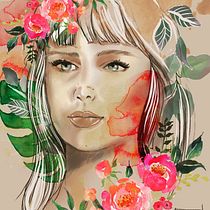 Il mio progetto del corso: Ritratto illustrato con Procreate. Ilustração tradicional, Ilustração vetorial, Ilustração digital, e Desenho de retrato projeto de Angela Dipasquale - 17.09.2021