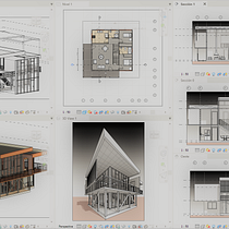 Mi Proyecto del curso: Diseño y modelado arquitectónico 3D con Revit. Un projet de 3D, Architecture, Architecture d'intérieur, Modélisation 3D, Architecture numérique , et ArchVIZ de Alejandro Díaz Sierra - 17.09.2021