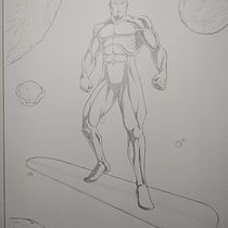 Mi Proyecto del curso: Ilustración para cómics: anatomía de un superhéroe. Un progetto di Illustrazione tradizionale, Character design, Fumetto, Disegno a matita e Disegno anatomico di Ali Gonza - 18.09.2021