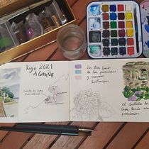 Mi Proyecto del curso: Cuaderno de viaje en acuarela. Traditional illustration, Watercolor Painting, Architectural Illustration, and Sketchbook project by Vanesa Pérez Martínez - 09.18.2021