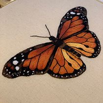 My project in Realistic Embroidery Techniques course. Traditional illustration, and Embroider project by caitlinrosebrogan - 09.19.2021