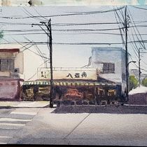 Mi Proyecto del curso: Creación de paisajes contemporáneos en acuarela. Fine Arts, and Watercolor Painting project by julio rafael cuevas - 09.19.2021