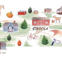 My project in Illustrated Map Creation: Reflecting a City's Essence course. Traditional illustration, Infographics, Drawing, Digital Illustration, Artistic Drawing, and Digital Painting project by Agata Popiel-Machnicka - 09.19.2021
