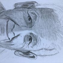 My project in Realistic Portrait with Graphite Pencil course. Traditional illustration, Fine Arts, Sketching, Pencil Drawing, Drawing, Portrait Drawing, Realistic Drawing, Artistic Drawing, and Figure Drawing project by Bridget - 09.19.2021