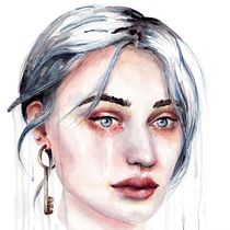 Mein Kursprojekt: Expressive Aquarellporträts . Traditional illustration, Fine Arts, Painting, Watercolor Painting, and Portrait Drawing project by Tina Ritter - 09.19.2021