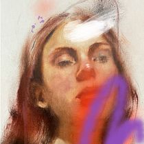 Mi Proyecto del curso: Retrato experimental: fusiona óleo, acrílico y pintura en spray . Artes plásticas, Pintura, Pintura Acrílica, e Pintura a óleo projeto de Vrigit Smith - 19.09.2021