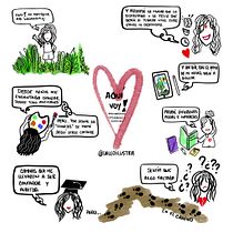 Mi Proyecto del curso: Ideas ilustradas: dibuja tu universo interior. Traditional illustration, Social Media, Drawing, Digital Illustration, Instagram, and Digital Drawing project by leomary.guardiab16 - 09.20.2021