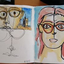 My project in Artistic Watercolor Sketching: Dare to Express Your Ideas course. Traditional illustration, Sketching, Creativit, Drawing, Watercolor Painting, and Sketchbook project by lesleyflowers23 - 09.20.2021