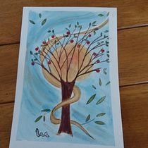Mon projet du cours : Techniques d'aquarelle pour des illustrations féériques. Projekt z dziedziny Trad, c, jna ilustracja,  R, sunek, Malowanie akwarelą, Ilustracja w i dawnicza użytkownika Perron Brigitte - 16.09.2021