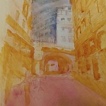 Final Project in Architectural Illustration with Watercolor course. Un projet de Illustration traditionnelle, Esquisse , Dessin, Aquarelle, Illustration architecturale , et Carnet de croquis de Cesar Chirinos-Garcia - 21.09.2021