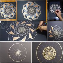 Mi Proyecto del curso: El arte de dibujar mandalas: crea patrones geométricos. Drawing & Ink Illustration project by Ana Karina Moreno - 09.21.2021