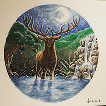 Mein Kursprojekt: Aquarelltechnik für traumhafte Illustrationen . Projekt z dziedziny Trad, c, jna ilustracja,  R, sunek, Malowanie akwarelą, Ilustracja w i dawnicza użytkownika hml_jule - 21.09.2021