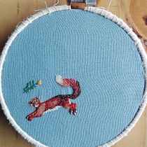 Mi Proyecto del curso: Bordado con needle painting: recrea la belleza de la vida salvaje. Un progetto di Ricamo e Illustrazione tradizionale di Carolina Quezada - 21.09.2021