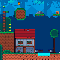 Meu projeto do curso: Criação de cenários pixel art para videogames. 2D Animation, 3D Animation, Video Games, Pixel Art, Game Design, and Game Development project by evolver3d - 11.21.2021
