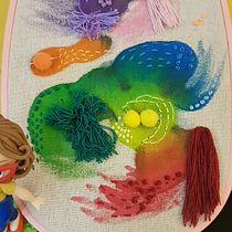 Interseções 1. Painting, Watercolor Painting, and Embroider project by lilia_4 - 09.22.2021