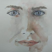 My project in  Watercolor Portrait Sketchbook course. Painting, Watercolor Painting, Portrait Drawing, and Sketchbook project by anne_babington - 09.22.2021