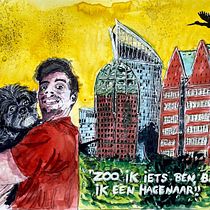 My project in Artistic Watercolor Sketching: Jonas & Lady in The Hague, The Netherlands. Traditional illustration, Sketching, Creativit, Drawing, Watercolor Painting, and Sketchbook project by Jean-Paul de Poorter - 09.22.2021