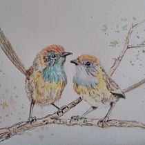 My project in Artistic Watercolor Techniques for Illustrating Birds course. Watercolor Painting, Realistic Drawing, and Naturalistic Illustration project by jmathews5 - 09.20.2021