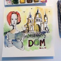 Mein Kursprojekt: Aquarellsketching: Drück deine Ideen aus . Traditional illustration, Sketching, Creativit, Drawing, Watercolor Painting, and Sketchbook project by liuyz - 09.22.2021