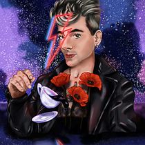 Meu projeto do curso: Retrato digital no Photoshop com um toque de fantasia. Traditional illustration, Drawing, Digital Illustration, Portrait Drawing, Digital Drawing, and Digital Painting project by Victor Godoi - 10.06.2021