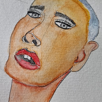 Mi Proyecto del curso: Cuaderno de retratos en acuarela. Painting, Watercolor Painting, Portrait Drawing, and Sketchbook project by Marcelo Sanchez - 09.23.2021