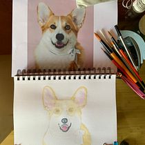 Mi Proyecto del curso: Retratos expresivos de animales en acuarela. Un projet de Illustration traditionnelle, Aquarelle, Dessin réaliste et Illustration naturaliste de Marcela Pacheco Weber - 23.09.2021
