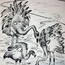 Mi Proyecto del curso: Ilustración surrealista con rotuladores Ein Projekt aus dem Bereich Traditionelle Illustration, Bleistiftzeichnung, Zeichnung, Realistische Zeichnung, Artistische Zeichnung und Illustration mit Tinte von Karina Bejarano - 16.09.2021