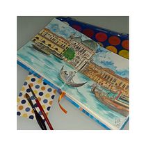 Meu projeto do curso: Caderno de viagem em aquarela. Traditional illustration, Watercolor Painting, Architectural Illustration, and Sketchbook project by Flavia Oliveira - 09.18.2021