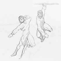 My project in Illustration for Comics: Anatomy of a Superhero course. Un progetto di Illustrazione tradizionale, Character design, Fumetto, Disegno a matita e Disegno anatomico di M Owo - 22.09.2021