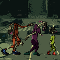 My project in Illustrated Characters Factory course - Zombies Nerd's. Traditional illustration, Character Design, Digital Illustration, Children's Illustration, and Narrative project by Uriel Monsivais - 09.23.2021