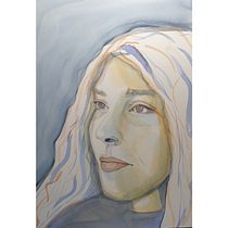 My project in Artistic Portrait with Watercolors course. Fine Arts, Painting, Watercolor Painting, and Portrait Drawing project by ingridf - 09.23.2021