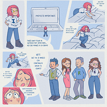 I CARE - PROYECTO VIÑETAS POR ANGIE AGUILAR (@anshiehoop). Un projet de Illustration traditionnelle, B, e dessinée, Réseaux sociaux, Dessin, Illustration numérique, Instagram , et Dessin numérique de Angie Aguilar - 23.09.2021