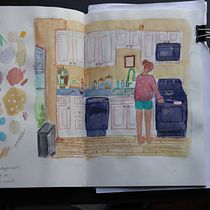 My project in Exploratory Sketchbook: Find Your Drawing Style course. Traditional illustration, Sketching, Creativit, Drawing, Watercolor Painting, Sketchbook, and Gouache Painting project by jesseanneb - 09.19.2021