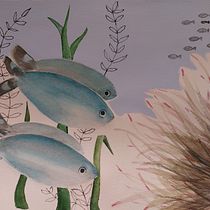 Il mio progetto del corso: Illustrazione di universi marini ad acquerello. Un projet de Illustration traditionnelle, Aquarelle, Illustration naturaliste , et Peinture de Patrizia Chine' - 23.10.2021
