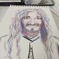 Mi Proyecto del curso: Retrato artístico en acuarela. Fine Arts, Painting, Watercolor Painting, and Portrait Drawing project by Eva Díaz - 09.23.2021