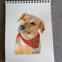 Mi Proyecto del curso: Retratos expresivos de animales en acuarela. Un projet de Illustration traditionnelle, Aquarelle, Dessin réaliste et Illustration naturaliste de loretosanchez_rivera - 21.09.2021