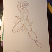 Mi Proyecto del curso: Ilustración para cómics: anatomía de un superhéroe. Un progetto di Illustrazione tradizionale, Character design, Fumetto, Disegno a matita, Disegno anatomico e Design di Mariana Córdova Rodriguez - 22.09.2021