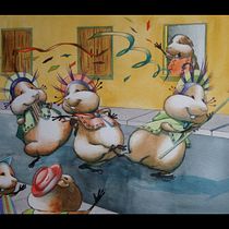 Mi Proyecto del curso: Creación de personajes animales en acuarela para libros infantiles. Traditional illustration, Fine Arts, Painting, Drawing, Watercolor Painting, Children's Illustration, and Narrative project by Herman López - 09.24.2021