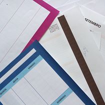 Avião de Papel - Agendas personalizáveis. Projekt z dziedziny Design,  Manager art, st, czn, Br, ing i ident, fikacja wizualna, Kreat, wność i Zarządzanie portfolio użytkownika Jéssica Viana - 27.08.2021