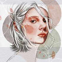 My project in Illustrated Portraits with Procreate course. Ilustração tradicional, Ilustração vetorial, Ilustração digital, e Desenho de retrato projeto de mamaland - 24.09.2021