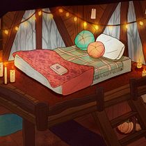 My project in Digital Background Painting for Animation course. Projekt z dziedziny Trad, c, jna ilustracja,  Animacja, Ilustracja c, frowa, Malarstwo c i frowe użytkownika Viktorija Jaros - 24.09.2021
