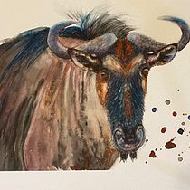 My project in Expressive Animal Portraits in Watercolor course. Un projet de Aquarelle de macnevin5 - 24.09.2021