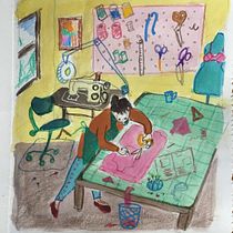 My project in Exploratory Sketchbook: Find Your Drawing Style course. Traditional illustration, Sketching, Creativit, Drawing, Watercolor Painting, Sketchbook, and Gouache Painting project by Janet Evans - 09.19.2021