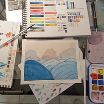 Proyecto final. Ilustração tradicional, Artes plásticas, Pintura, Pintura em aquarela, e Teoria da cor projeto de Cristian - 25.09.2021